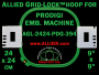 24 x 24 cm (9 x 9 inch) Square Allied Grid-Lock Plastic Embroidery Hoop - Prodigi 394