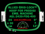 24 x 30 cm (9 x 12 inch) Rectangular Allied Grid-Lock Plastic Embroidery Hoop - Prodigi 400
