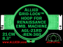 21 cm (8.3 inch) Round Allied Grid-Lock Plastic Embroidery Hoop - Renaissance 360