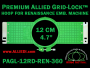 12 cm (4.7 inch) Round Premium Allied Grid-Lock Plastic Embroidery Hoop - Renaissance 360