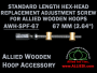 67 mm (2.64 inch) Hex Head Replacement Hoop Adjustment Screw for Allied Wooden Embroidery Hoops