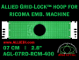 7 cm (2.8 inch) Round Allied Grid-Lock Plastic Embroidery Hoop - Ricoma 400