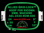 24 x 30 cm (9 x 12 inch) Rectangular Allied Grid-Lock Plastic Embroidery Hoop - Ricoma 400