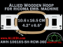 10.6 x 16.5 cm (4.2 x 6.5 inch) Rectangular Allied Wooden Embroidery Hoop, Single Height - Ricoma 360