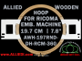 19.7 cm (7.8 inch) Round Allied Wooden Embroidery Hoop