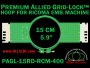 15 cm (5.9 inch) Round Premium Allied Grid-Lock Plastic Embroidery Hoop - Ricoma 400