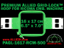 16 x 17 cm (6.5 x 7 inch) Rectangular Premium Allied Grid-Lock Plastic Embroidery Hoop - Ricoma 500