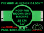 18 cm (7.1 inch) Round Premium Allied Grid-Lock Plastic Embroidery Hoop - Ricoma 360