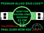 21 cm (8.3 inch) Round Premium Allied Grid-Lock Plastic Embroidery Hoop - Ricoma 500