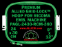 24 x 30 cm (9 x 12 inch) Rectangular Premium Allied Grid-Lock Plastic Embroidery Hoop - Ricoma 360