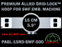 15 cm (5.9 inch) Round Premium Allied Grid-Lock Plastic Embroidery Hoop - SWF 500