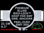 21 cm (8.3 inch) Round Premium Allied Grid-Lock Plastic Embroidery Hoop - SWF 360