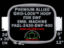 24 x 30 cm (9 x 12 inch) Rectangular Premium Allied Grid-Lock Plastic Embroidery Hoop - SWF 400