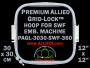 30 x 30 cm (12 x 12 inch) Square Premium Allied Grid-Lock Plastic Embroidery Hoop - SWF 360