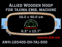 Tajima 16.5 x 40.0 cm (6.5 x 15.7 inch) Rectangular Allied Wooden Embroidery Hoop