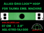 Tajima 7 cm (2.8 inch) Round Allied Grid-Lock Embroidery Hoop for 500 mm Sew Field / Arm Spacing