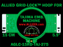 Tajima 15 cm (5.9 inch) Round Allied Grid-Lock Embroidery Hoop (New Design) for 275 mm Sew Field / Arm Spacing