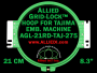 Tajima 21 cm (8.3 inch) Round Allied Grid-Lock Embroidery Hoop (New Design)  for 275 mm Sew Field / Arm Spacing