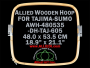 48.0 x 53.5 cm (18.9 x 21.1 inch) Rectangular Allied Wooden Embroidery Hoop
