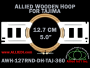 12.7 cm (5.0 inch) Round Allied Wooden Embroidery Hoop