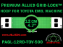 12 cm (4.7 inch) Round Premium Allied Grid-Lock Plastic Embroidery Hoop - Toyota 500