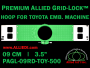 9 cm (3.5 inch) Round Premium Allied Grid-Lock Plastic Embroidery Hoop - Toyota 500