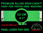 12 cm (4.7 inch) Round Allied Grid-Lock (New Design) Plastic Embroidery Hoop - Toyota 360