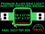 16 x 17 cm (6.5 x 7 inch) Rectangular Premium Allied Grid-Lock Plastic Embroidery Hoop - Toyota 500