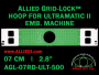 7 cm (2.8 inch) Round Allied Grid-Lock Plastic Embroidery Hoop - Ultramatic-II 500
