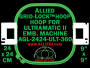 24 x 24 cm (9 x 9 inch) Square Allied Grid-Lock Plastic Embroidery Hoop - Ultramatic-II 360