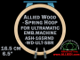 16.5 cm (6.5 inch) Round Allied Wooden Embroidery Hoop