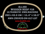 29.0 x 42.0 cm (11.4 x 16.5 inch) Oval Allied Wooden Embroidery Hoop, Double Height - Ultramatic 464 mm Long Screw Type Flat Table