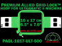 16 x 17 cm (6.5 x 7 inch) Rectangular Premium Allied Grid-Lock Plastic Embroidery Hoop - Ultramatic-II 500