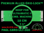 18 cm (7.1 inch) Round Premium Allied Grid-Lock Plastic Embroidery Hoop - Ultramatic-II 360