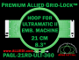 21 cm (8.3 inch) Round Premium Allied Grid-Lock Plastic Embroidery Hoop - Ultramatic-II 360