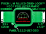 11 x 12 cm (4.5 x 5 inch) Rectangular Premium Allied Grid-Lock Plastic Embroidery Hoop - Ultramatic-II 360