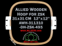 31.1 x 31.0 cm (12.2 x 12.2 inch) Rectangular Allied Wooden Embroidery Hoop