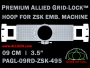9 cm (3.5 inch) Round Premium Allied Grid-Lock Plastic Embroidery Hoop - ZSK 495