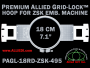 18 cm (7.1 inch) Round Premium Allied Grid-Lock Plastic Embroidery Hoop - ZSK 495