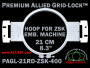 21 cm (8.3 inch) Round Premium Allied Grid-Lock Plastic Embroidery Hoop - ZSK 400