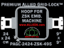 24 x 24 cm (9 x 9 inch) Square Premium Allied Grid-Lock Plastic Embroidery Hoop - ZSK 495