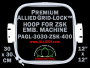30 x 30 cm (12 x 12 inch) Square Premium Allied Grid-Lock Plastic Embroidery Hoop - ZSK 400