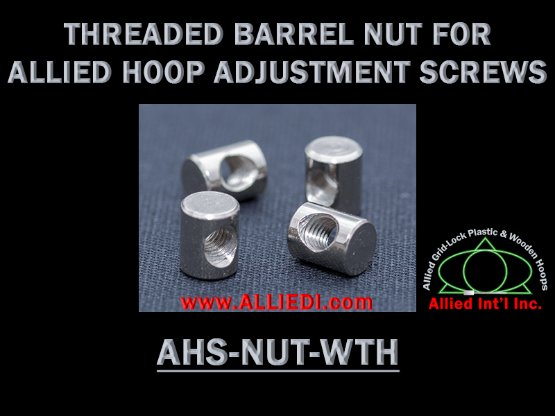 Threaded Barrel Nut for Allied Embroidery Hoop Adjustment Screws (Qty. of 4)