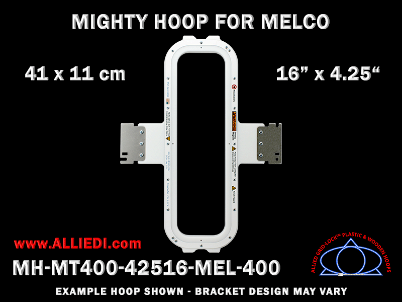 Melco 16 x 4.25 inch (41 x 11 cm) Vertical Magnetic Mighty Hoop for 400 mm Sew Field / Arm Spacing