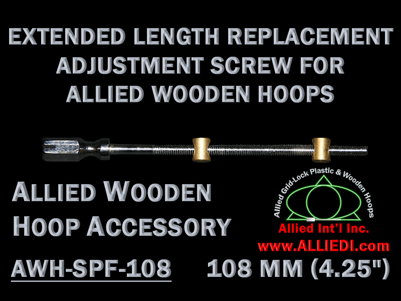 108 mm (4.25 inch) Extra Long Hex Head Hoop Adjusting Screw Set for Allied Wooden Embroidery Hoops