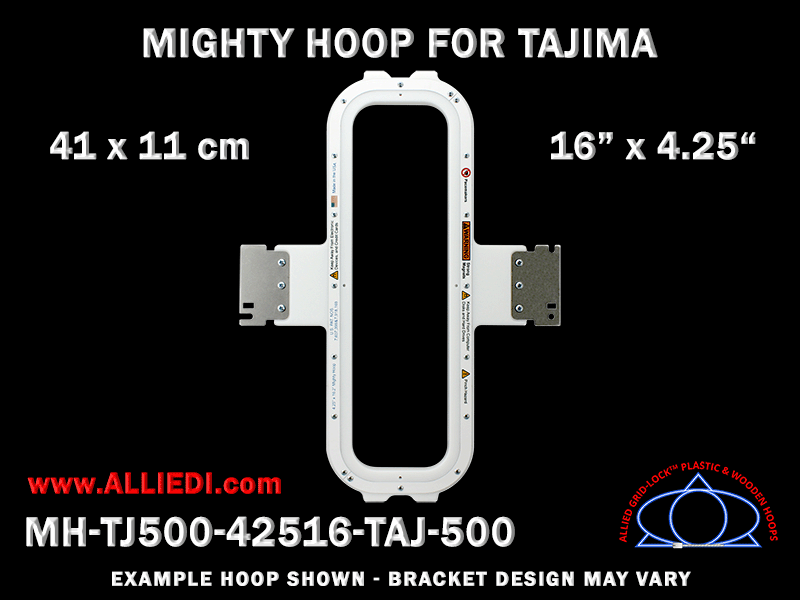 Tajima 16 x 4.25 inch (41 x 11 cm) Vertical Magnetic Mighty Hoop for 500 mm Sew Field / Arm Spacing
