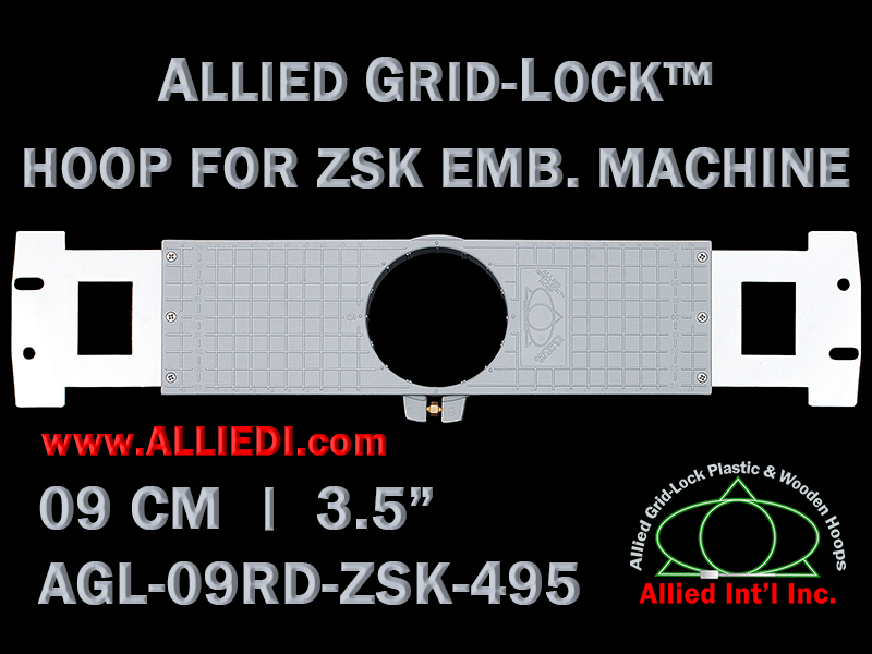 9 cm (3.5 inch) Round Allied Grid-Lock Plastic Embroidery Hoop - ZSK 495