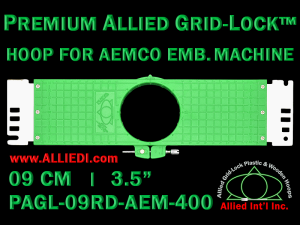 9 cm (3.5 inch) Round Premium Allied Grid-Lock Plastic Embroidery Hoop - Aemco 400