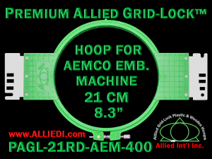 21 cm (8.3 inch) Round Premium Allied Grid-Lock Plastic Embroidery Hoop - Aemco 400