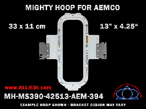 Aemco 13 x 4.25 inch (33 x 11 cm) Vertical Rectangular Magnetic Mighty Hoop for 400 mm Sew Field / Arm Spacing